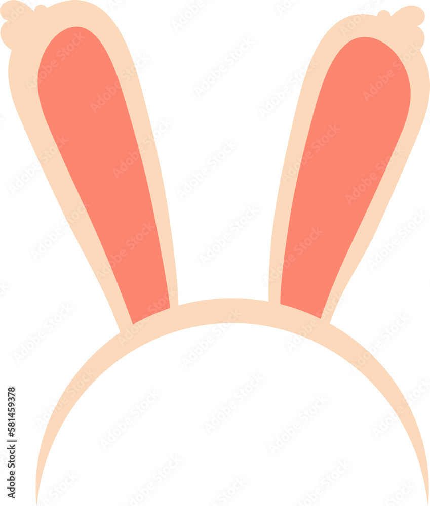 Easter day decorative elements hare ears. Easter symbols Easter day decorative elements hare ears. Easter symbols