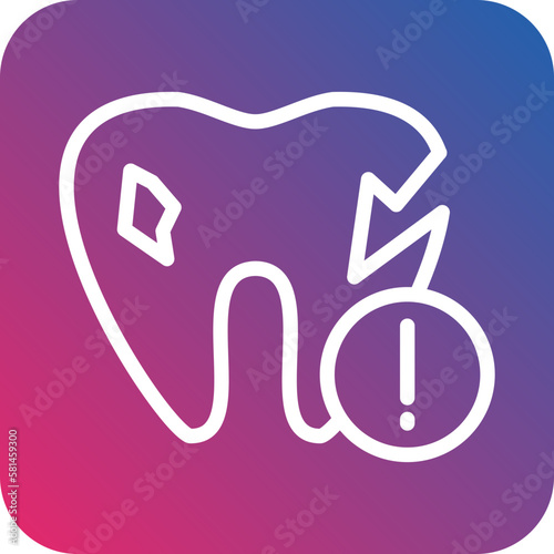 Vector Design Tooth Problem Icon Style