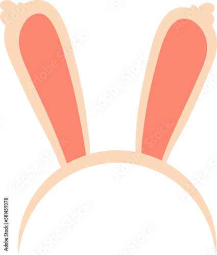 Easter day decorative elements hare ears. Easter symbols