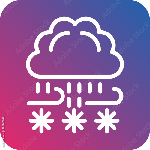 Vector Design Blizzard Icon Style