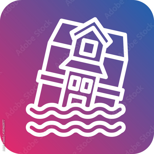 Vector Design Flood Icon Style
