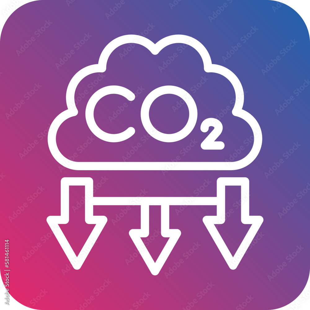 Vector Design CO2 Pollution Icon Style Vector Design CO2 Pollution Icon Style
