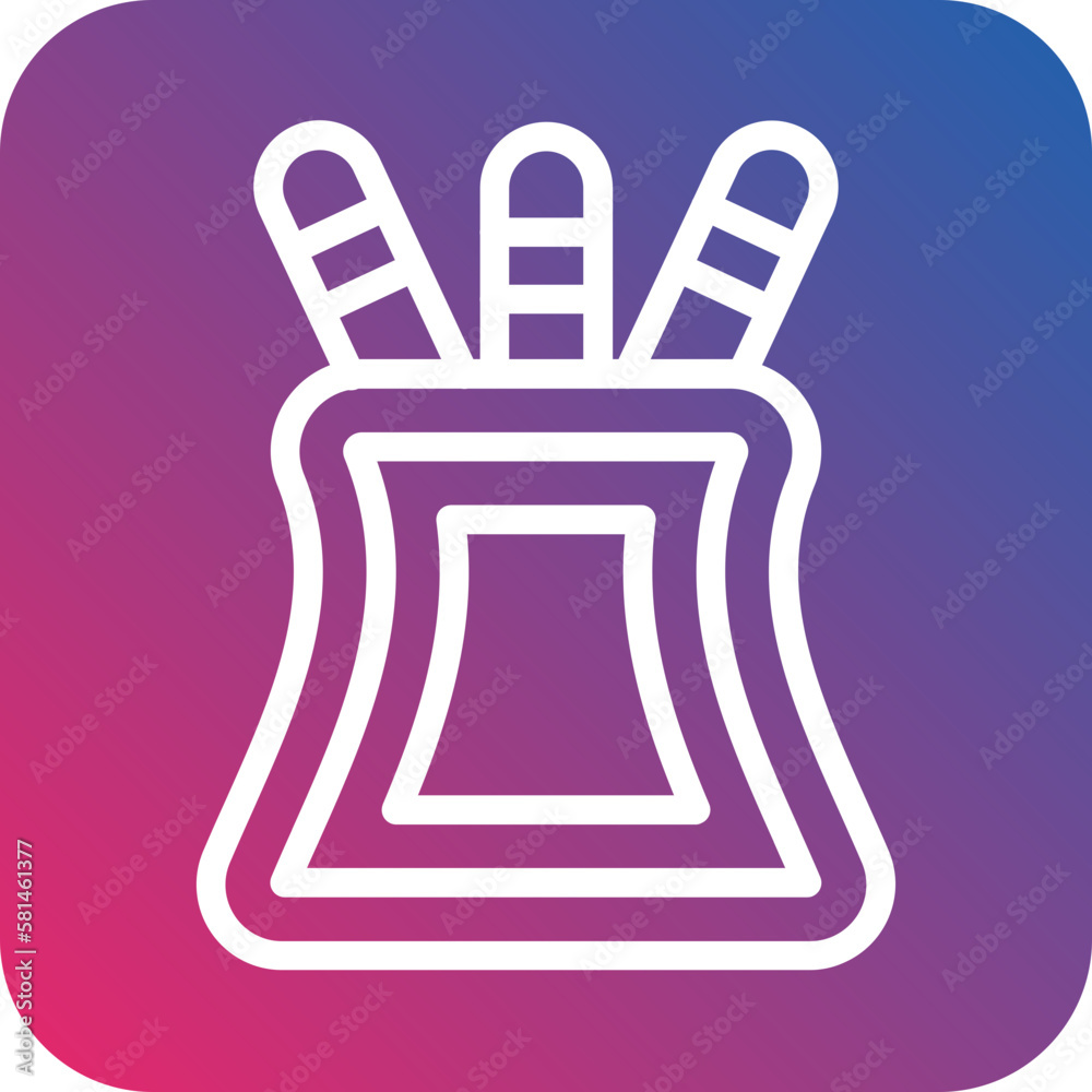 Obraz premium Vector Design Pencil Case Icon Style