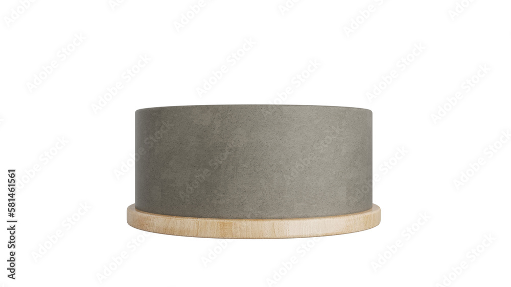 Concrete Podium Product Display Stand On Transparent Background Minimal Showcase. 3D Render Illustration Concrete Podium Product Display Stand On Transparent Background Minimal Showcase. 3D Render Illustration