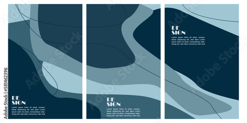 Vector vector soft color fluid and liquid brochure background template