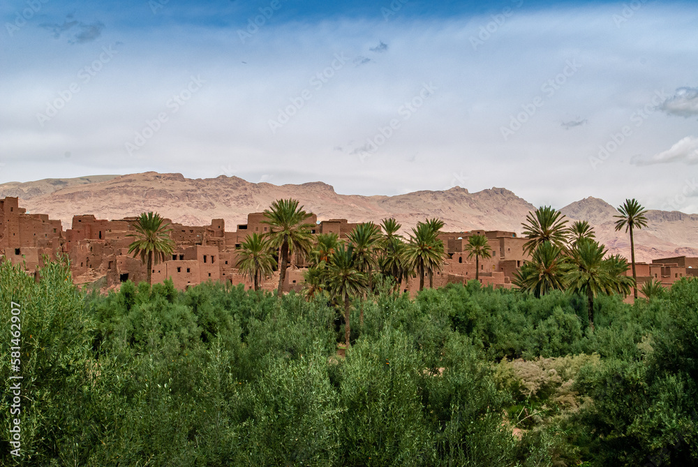 landscape in the desert, Morocco 