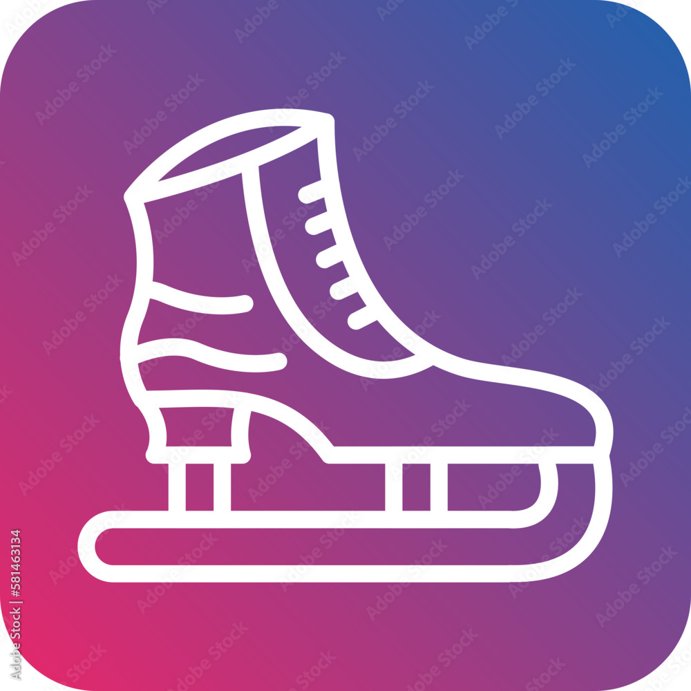 Vector Design Ice Skate Icon Style Vector Design Ice Skate Icon Style