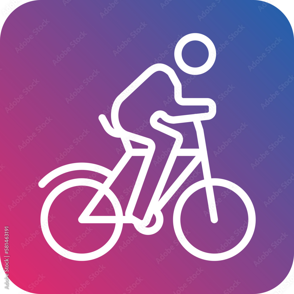 Naklejka premium Vector Design Cycling Icon Style