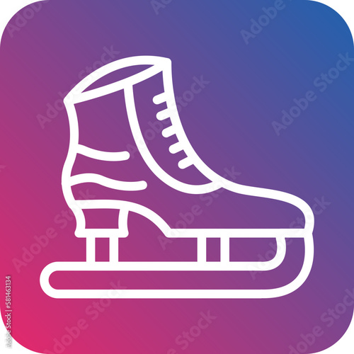 Vector Design Ice Skate Icon Style