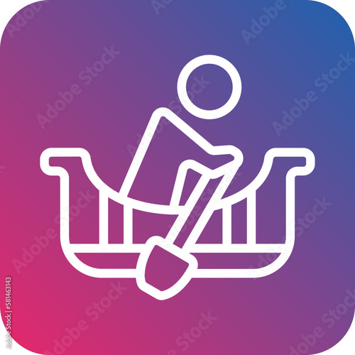 Vector Design Rowing Icon Style