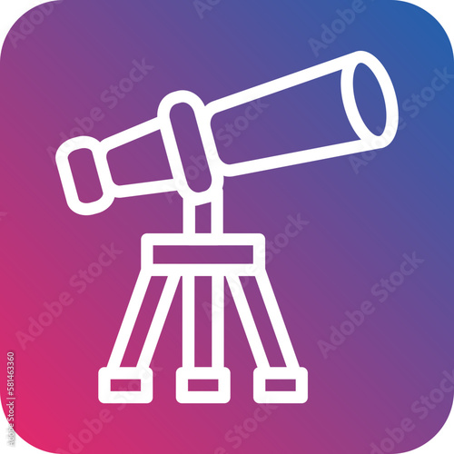 Vector Design Telescope Icon Style