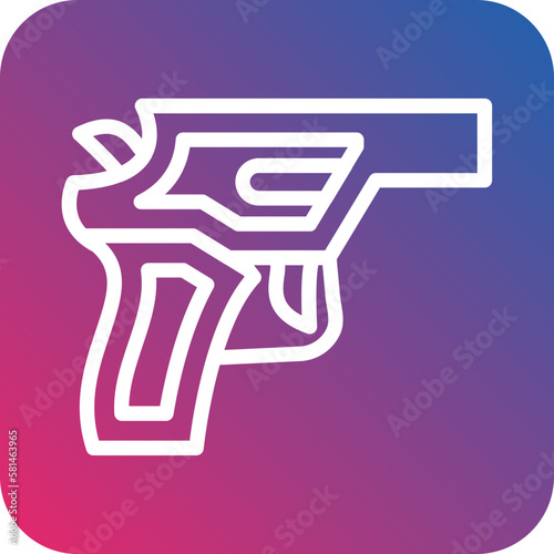 Vector Design Revolver Icon Style