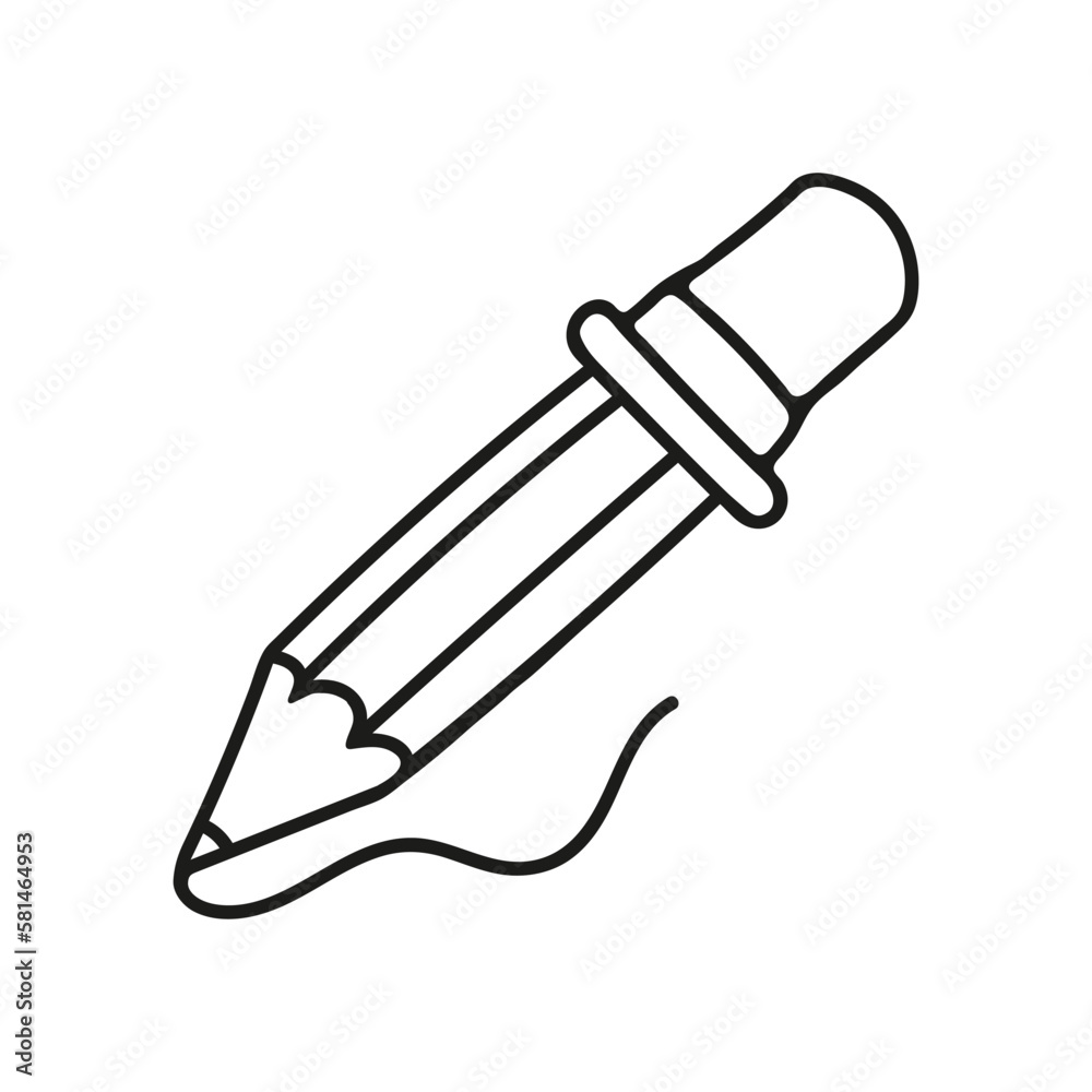 Hand drawn pencil icon. Vector illustration, doodle style.
Hand drawn pencil icon. Vector illustration, doodle style.