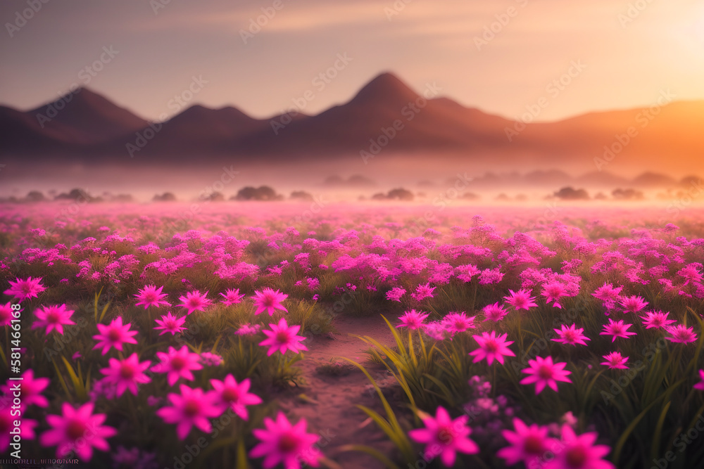 Fototapeta premium wild plant, concept art illustrtion. Generative ai.