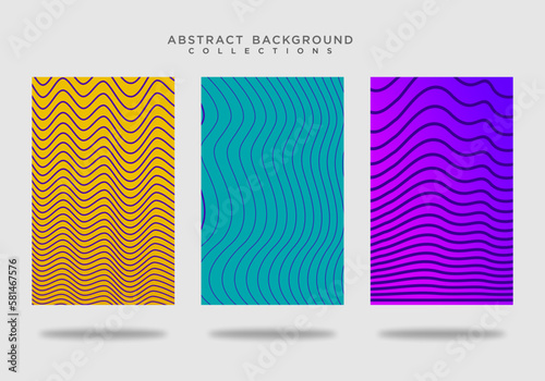 abstract background with wavy lines