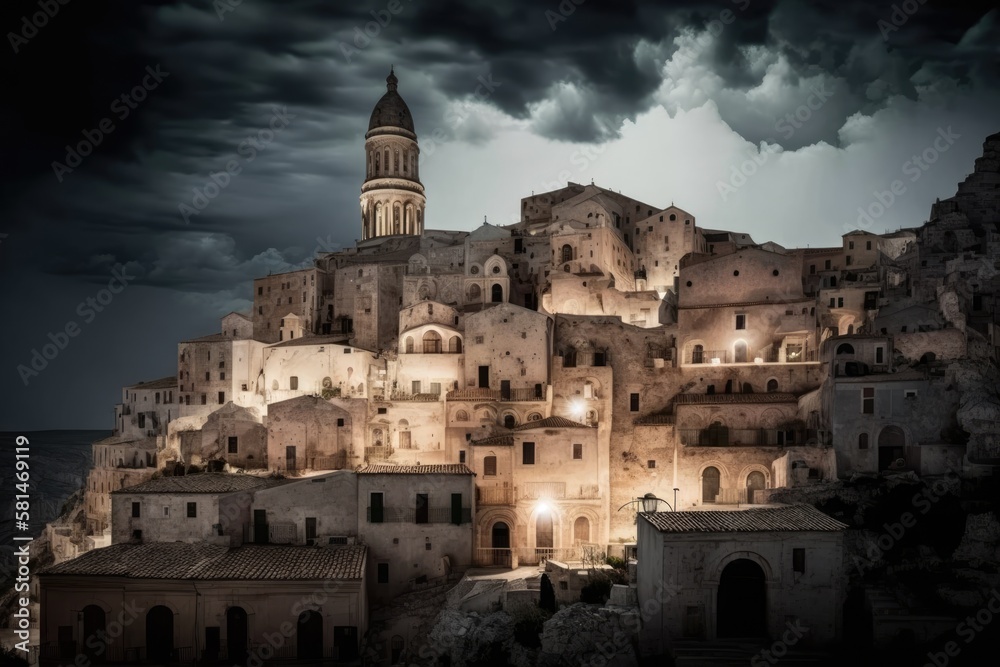 One of Southern Italy's most well known tourist attractions and a UNESCO World Heritage Site is the Matera Cathedral, located at the summit of the Sassi neighborhood. Generative AI