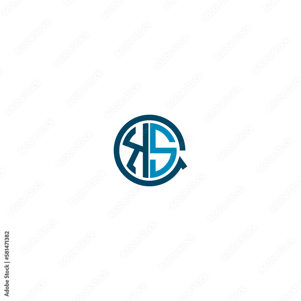 Letter KS recycle logo vector design template Letter KS recycle logo vector design template