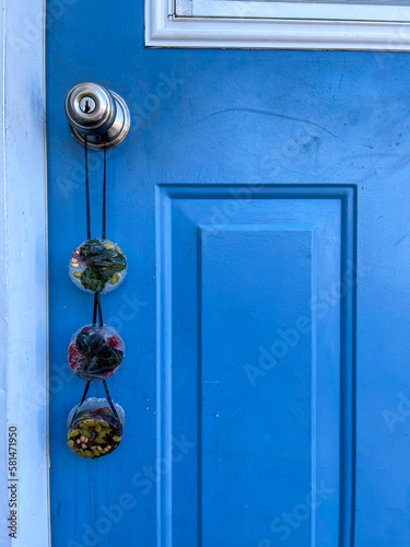 old door with ice ornament © KK Digital Studio