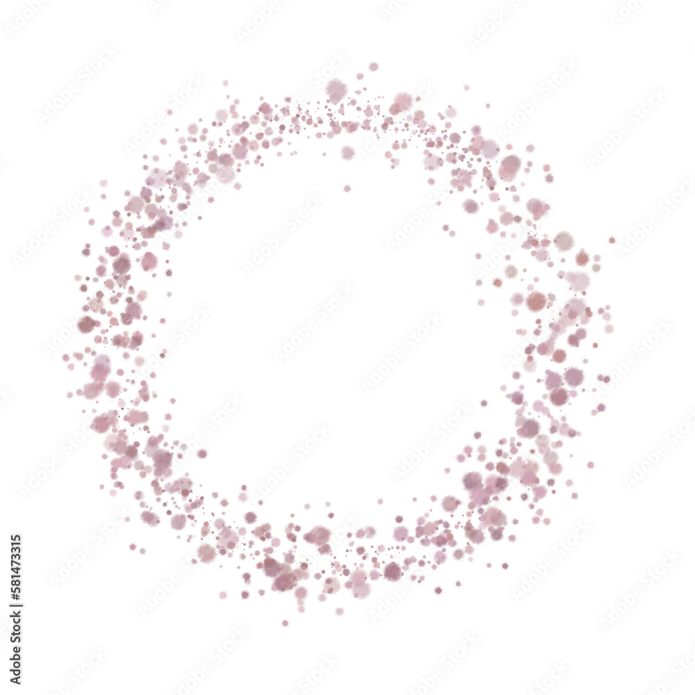 Round dots frame with empty space for your text. Frame made of blue spots or dots of various size. Circle shape. Round dots frame with empty space for your text. Frame made of blue spots or dots of various size. Circle shape.