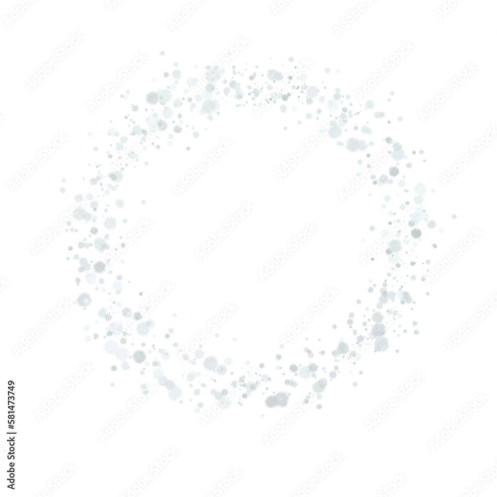 Round dots frame with empty space for your text. Frame made of blue spots or dots of various size. Circle shape. Round dots frame with empty space for your text. Frame made of blue spots or dots of various size. Circle shape.