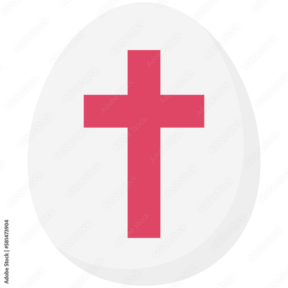Fototapeta premium Holy Cross Vector Color Illustration Vector Icon which can easily modify or edit