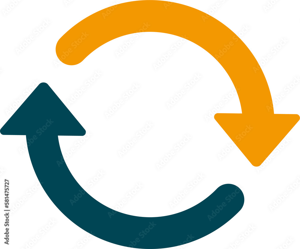 Flat icons for recycle spin, recycle , update , reload , refresh icon Flat icons for recycle spin, recycle , update , reload , refresh icon