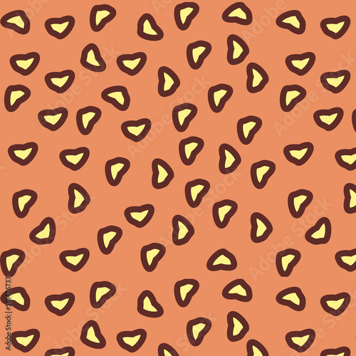 Seamless leopard vector illustration pattern