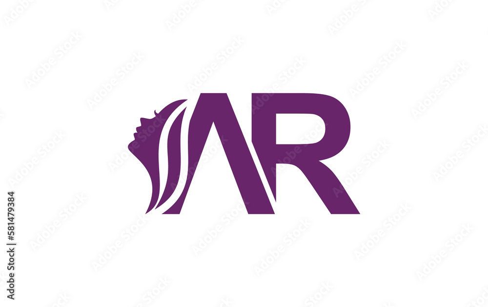 Beauty spa and hair art, logo and symbol design with the letters and alphabets Beauty spa and hair art, logo and symbol design with the letters and alphabets