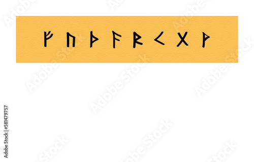 runes on background