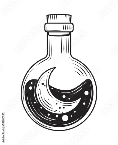 bottle with moon alchemy