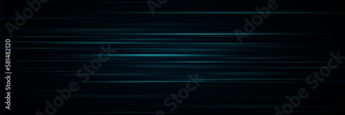 High speed lines of light. On a black background.
