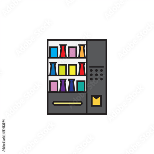 vending machine drink icon vector design