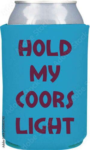 Beer can coolers and koozies design