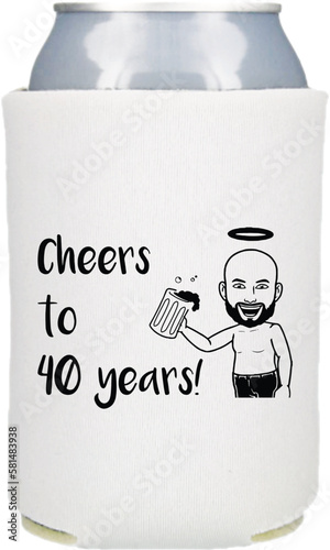 Beer can coolers and koozies design