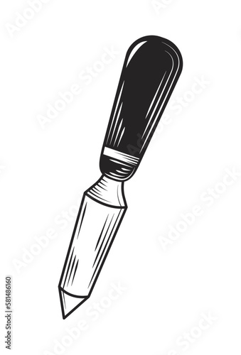 chisel tool art doodle