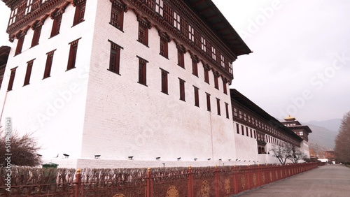 Tashichho Dzong in Thimphu, Bhutan photo