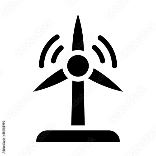 wind solid icon illustration vector graphic 