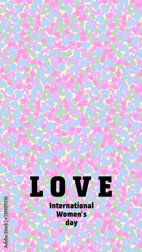 Heart, love, background, beautiful colors, bright colors and shapes