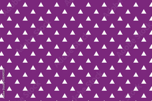 abstract white triangle on purple background pattern design.