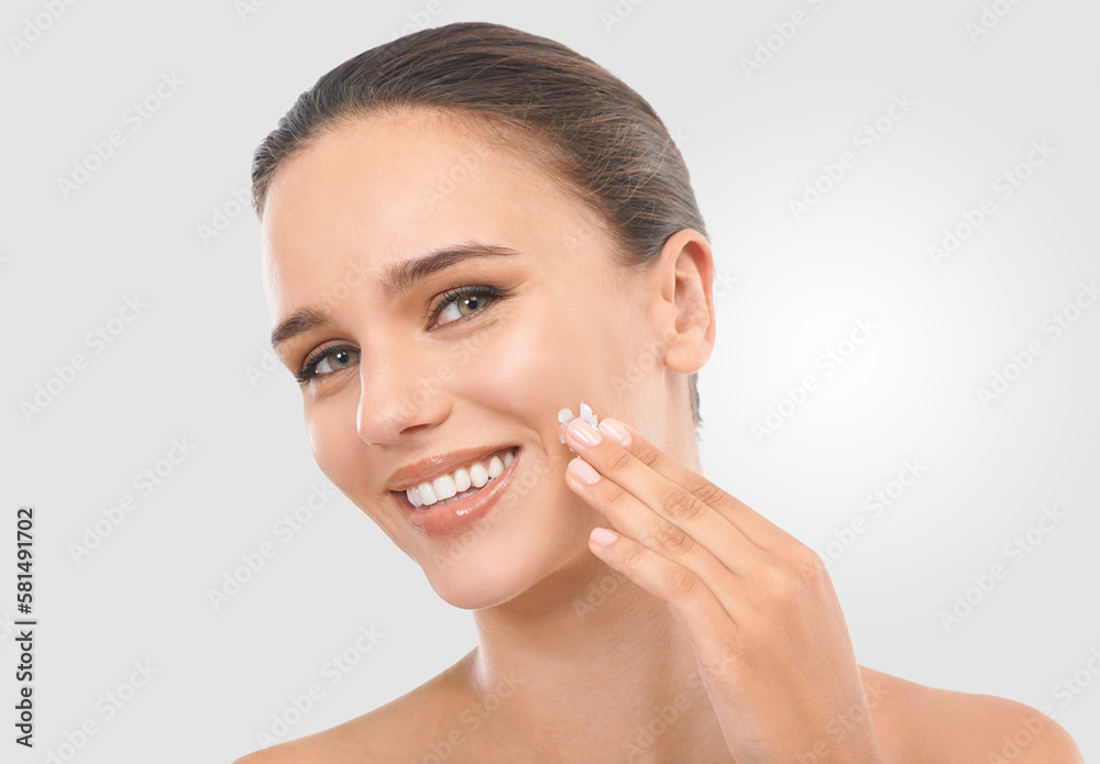 Perfecting perfection. Studio beauty shot of an attractive brunette woman. Perfecting perfection. Studio beauty shot of an attractive brunette woman.