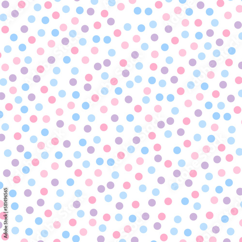 Vector pattern of dots. Abstract background, wrapping paper, print, wallpaper. Pastel colors.
