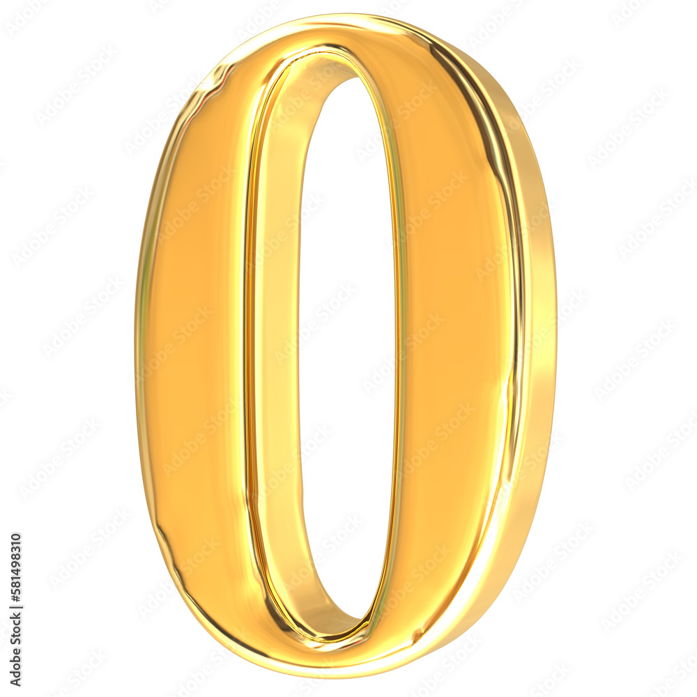 Number gold 3d Number gold 3d