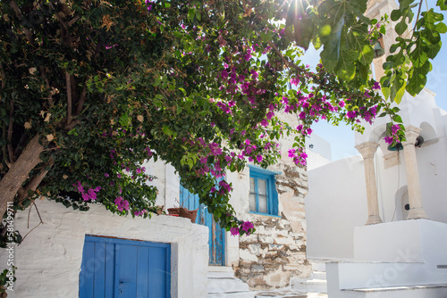 Greece. Tinos island of art, Cycladic architecture at Pyrgos village