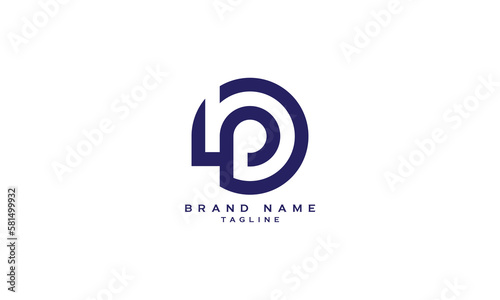 HDP, DHP, PHD, HP, HD, DH, Abstract initial monogram letter alphabet logo design