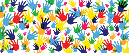sfondo, mani, accoglienza, comunità