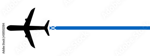 scottish plane icon vector illustration. isolated on white background