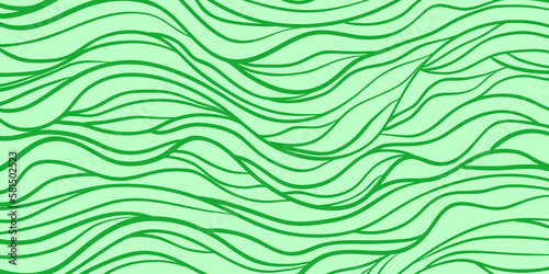 Monochrome wave pattern. Colorful wavy background. Hand drawn lines. Stripe texture. Doodle for design. Line art. Colored wallpaper