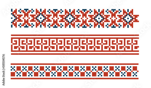 Retro ethnic ornaments and traceries for design.