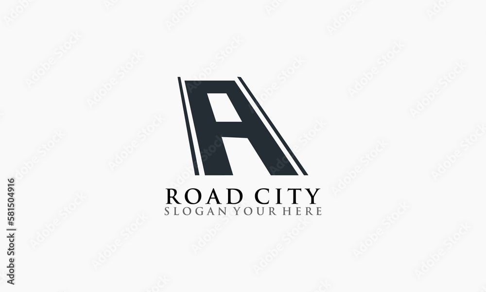 road city concept design architect logo road city concept design architect logo