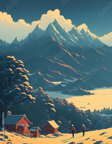 village in the mountains